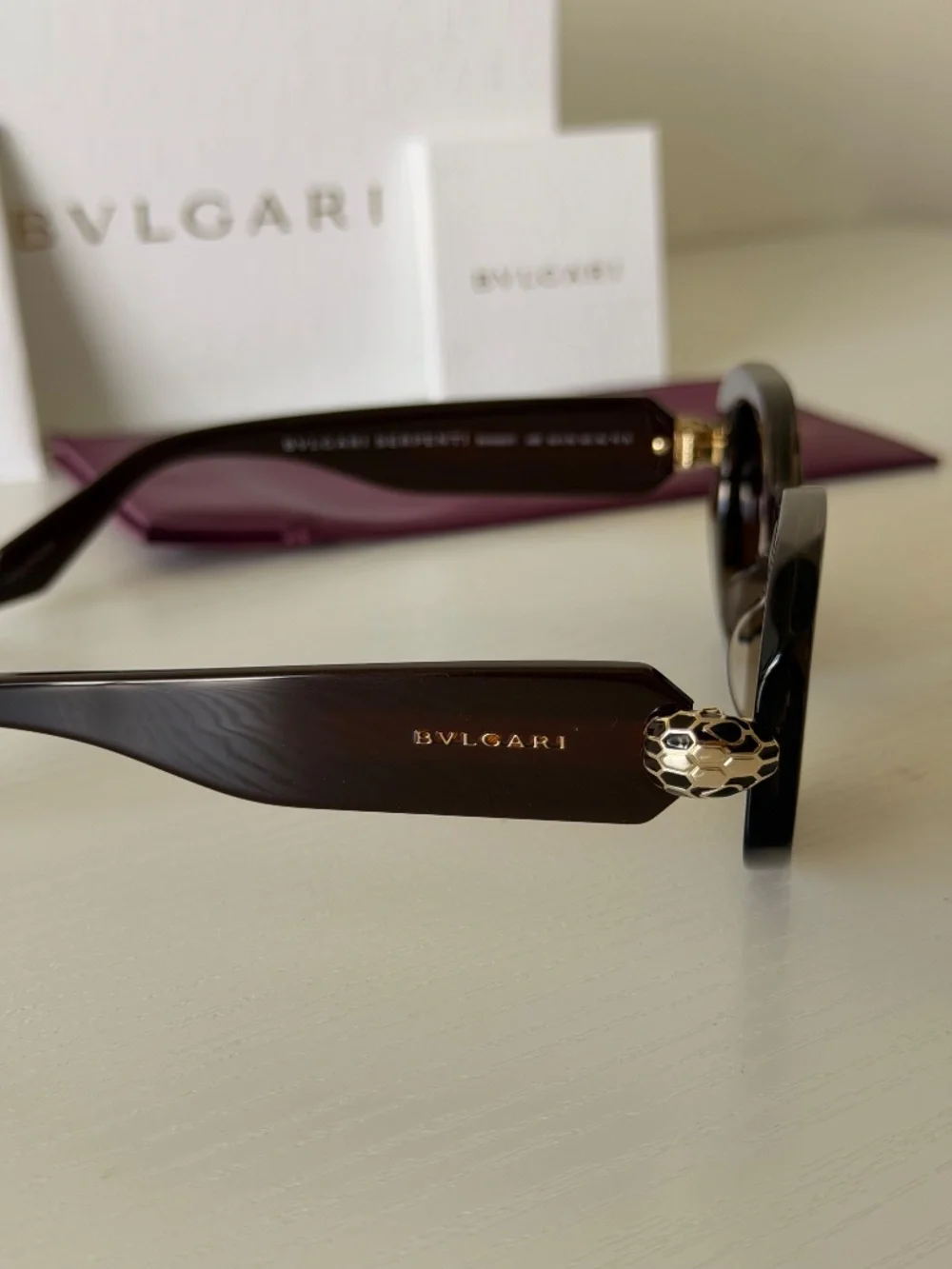 New BVLGARI Sunglasses SERPENTI BV400071 48E Authentic